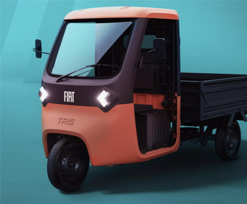 The Fiat Tris: An electric tricycle that makes the Piaggio Ape blush